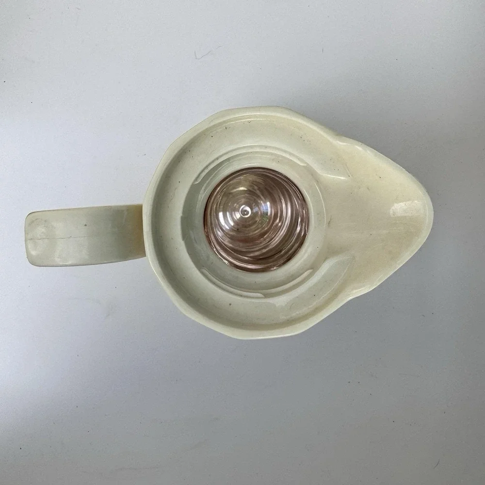 VTG 1985 Thermos Carafe Cream 12-910-05 Gwen Mfg Hot Coffee Butler Entertaining